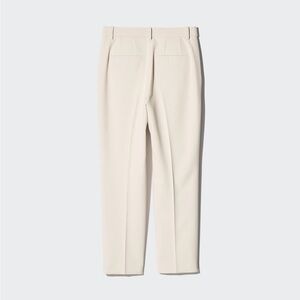Beige Smart Ankle Pants